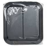 Выключатель 2-клавишный ИЭК TORS TS105 10А IP55 графит