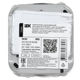 Переключатель 1-клавишный ИЭК TORS TS101 10А IP55 графит