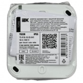 Розетка ИЭК TORS TS220 2П+3 с крышкой и шторками 16А IP55 серо-белый