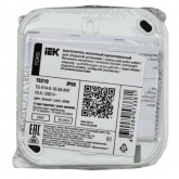 Выключатель кнопочный 1-клавишный ИЭК TORS TS210 10А IP55 серо-белый