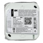 Переключатель 1-клавишный с индикацией ИЭК TORS TS202 10А IP55 серо-белый