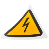 Наклейка самоклеящаяся ИЭК 130х130х130 символ Молния [упак.100шт]