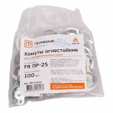 Хомут для огнестойкого кабеля Промрукав (FR ПР-25) диаметр охвата до 15 мм [упак.100шт]