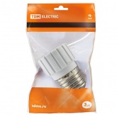 Патрон-переходник TDM с E27 на GU10 белый