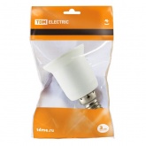 Патрон-переходник TDM с E14 на E27 белый