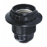 Патрон Е27 с прижимным кольцом карболитовый