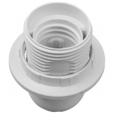 Патрон Е27 с прижимным кольцом белый