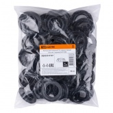 Кольцо для патрона TDM Е14, термостойкий пластик, черный, Б/Н