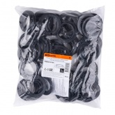 Кольцо для патрона TDM Е27, термостойкий пластик, черный, Б/Н