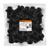 Патрон Е14 TDM с кольцом, термостойкий пластик, черный, Б/Н