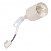 Патрон TDM подвесной с клеммной колодкой, Е27, белый,