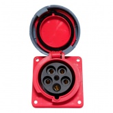 Розетка стационарная внутренняя угловая EKF PROxima 4452 3Р+РЕ+N 125А 380В IP67