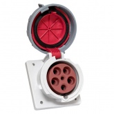 Розетка стационарная внутренняя угловая EKF PROxima 4352 3Р+РЕ+N 63А 380В IP67