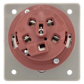 Розетка стационарная внутренняя угловая EKF PROxima 4252 3Р+РЕ+N 32А 380В IP67