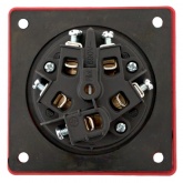 Розетка стационарная внутренняя EKF PROxima 3352 3Р+РЕ+N 63А 380В IP67