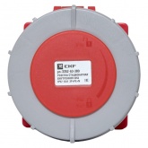 Розетка стационарная внутренняя EKF PROxima 3352 3Р+РЕ+N 63А 380В IP67