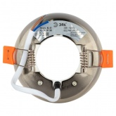 Светильник встраиваемый декоративный ЭРА KL81 SN под лампу GX53 сатин никель