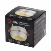 Светильник встраиваемый декоративный ЭРА KL81 WH/GD белый/золото под лампу GX53