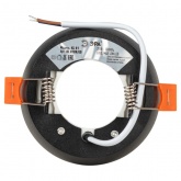 Светильник встраиваемый декоративный ЭРА KL81 BK/GD черный/золото под лампу GX53