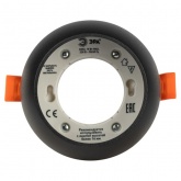 Светильник встраиваемый декоративный ЭРА KL81 BK/GD черный/золото под лампу GX53