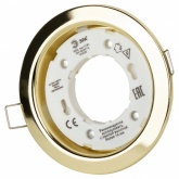 Светильник встраиваемый ЭРА под лампу GX53 KL35 GD /1 (к) 220V 13W золото
