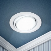 Светильник ЭРА под лампу GX53 220V 13W поворотный белый KL35 А WH /1