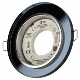 Светильник декоративный ЭРА DK80 BK под лампу GX53, 220V, черный хрусталь