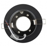 Светильник декоративный ЭРА DK80 BK под лампу GX53, 220V, черный хрусталь