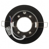 Светильник декоративный ЭРА DK80 WH/BK под лампу GX53, 220V, белый/черный хрусталь