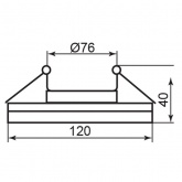 Светильник встраиваемый Feron DL4060-2 потолочный GX53 прозрачный, без лампы