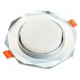 Светильник встраиваемый Feron DL4020-2 потолочный GX53 прозрачный, без лампы