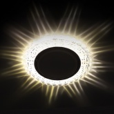 Декоративный светильник ЭРА DK LD38 SL GX53 со светодиодной подсветкой, зеркальный