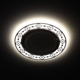 Декоративный светильник ЭРА DK LD28 WH/WH GX53 со светодиодной подсветкой, белый/белый