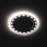 Декоративный светильник ЭРА DK LD27 WH/WH GX53 со светодиодной подсветкой, белый/белый