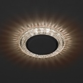 Декоративный светильник ЭРА DK LD26 CHP/WH GX53 со светодиодной подсветкой, шампань