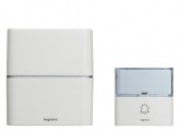 Звонок беспроводной Legrand комплект Премиум 30 рингтонов + Mpr3, дальность 200 м, IP54, белый