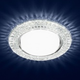 Декоративный светильник ЭРА DK LD26 SL/WH GX53 со светодиодной подсветкой, прозрачный