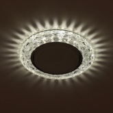 Декоративный светильник ЭРА DK LD24 SL/WH GX53 со светодиодной подсветкой, прозрачный