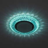 Декоративный светильник ЭРА DK LD23 BL2/WH GX53 со светодиодной подсветкой, бирюзовый