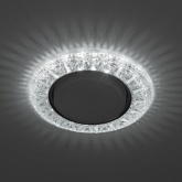 Декоративный светильник ЭРА DK LD22 SL/WH GX53 со светодиодной подсветкой, прозрачный