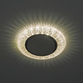 Декоративный светильник ЭРА DK LD22 CHP/WH GX53 со светодиодной подсветкой, шампань