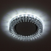 Декоративный светильник ЭРА DK LD20 SL/WH GX53 со светодиодной подсветкой, прозрачный