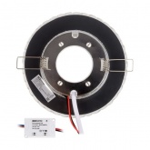 Светильник встраиваемый TDM СВ 03-14 GX53 230В LED подсветка 5 Вт зеркальный/хром