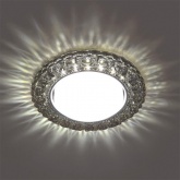 Светильник встраиваемый с белой LED подсветкой Feron CD4045 GX53 серый, хром, без лампы