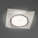 Светильник встраиваемый с белой LED подсветкой Feron CD5023 GX53 матовый, без лампы