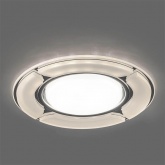 Светильник встраиваемый с белой LED подсветкой Feron CD4039 GX53 белый матовый, без лампы