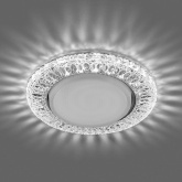 Светильник встраиваемый с белой LED подсветкой Feron CD4022 потолочный GX53 без лампы прозрачный