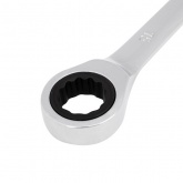 Ключ комбинированный трещоточный Rexant 15 мм, CrV, зеркальный хром