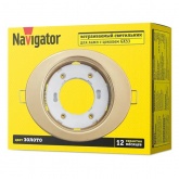 Светильник Navigator 93 027 NGX-O1-002-GX53 эллипс золото