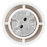 Патрон-переходник с E14 на GU5.3 белый REXANT